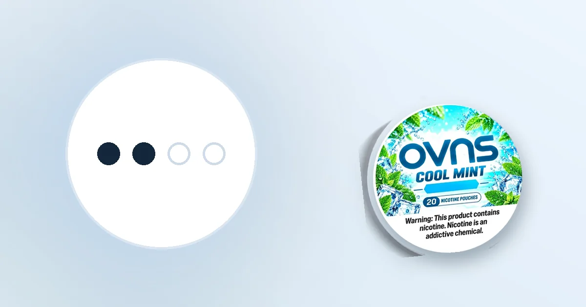 OVNS tobacco-free nicotine pouches — Reading the can